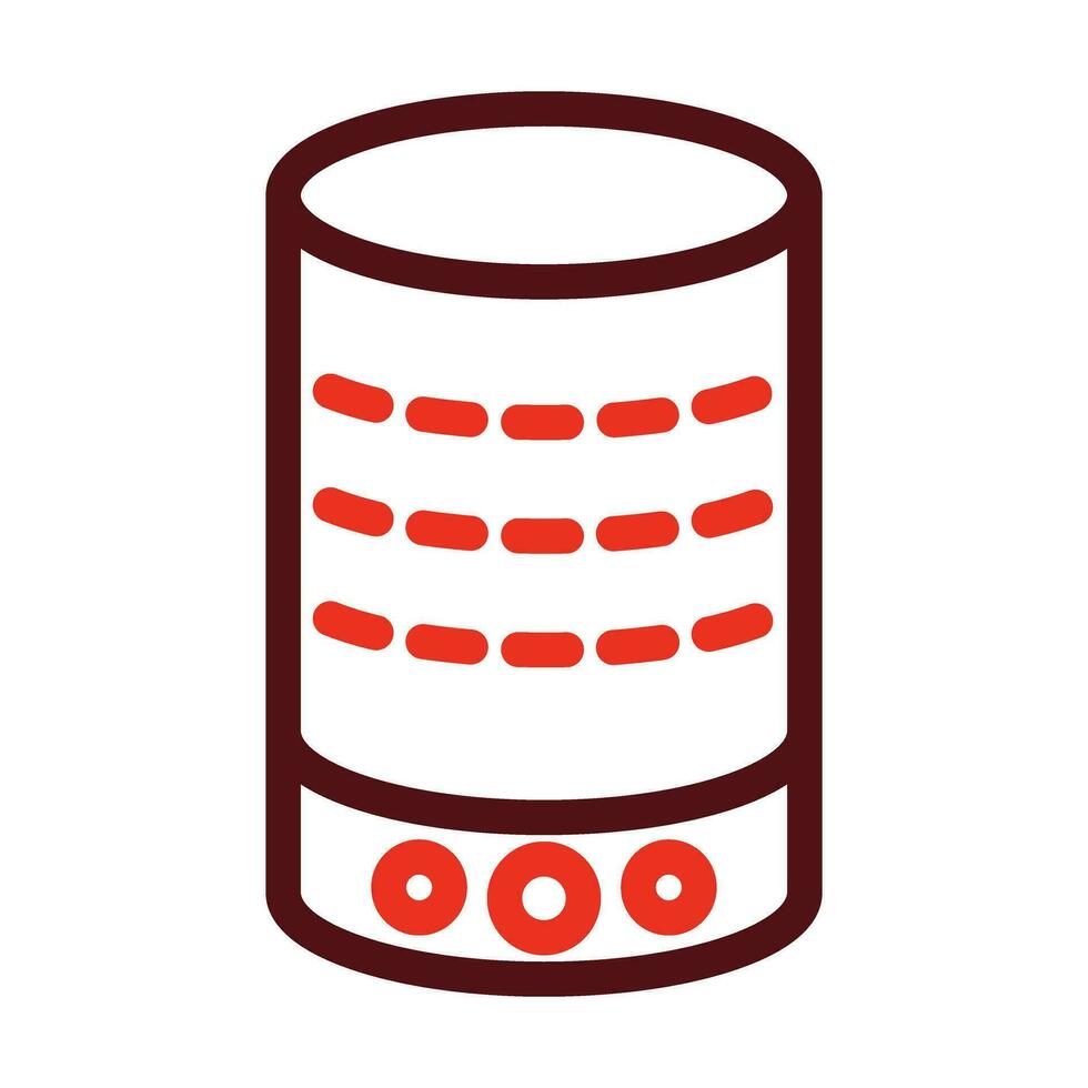 Smart Speaker Vector Thick Line Two Color Icons For Personal And Commercial Use.