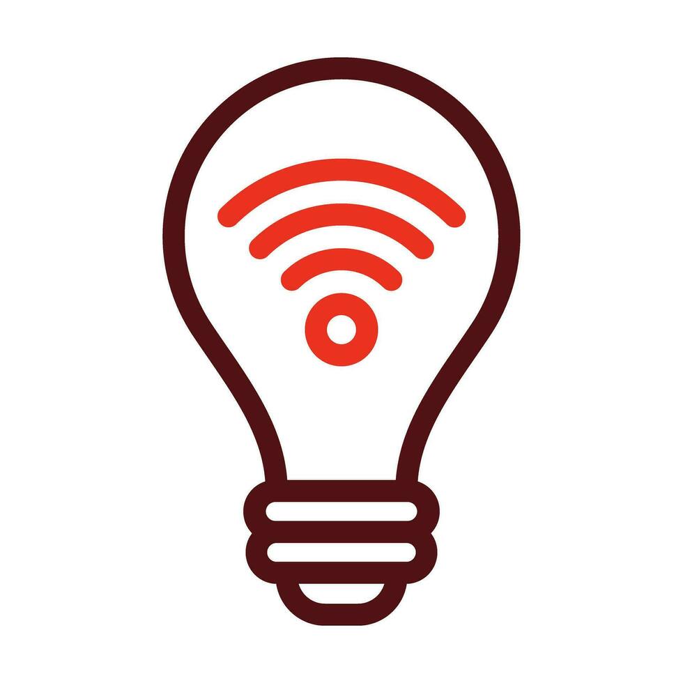 Smart Light Vector Thick Line Two Color Icons For Personal And Commercial Use.