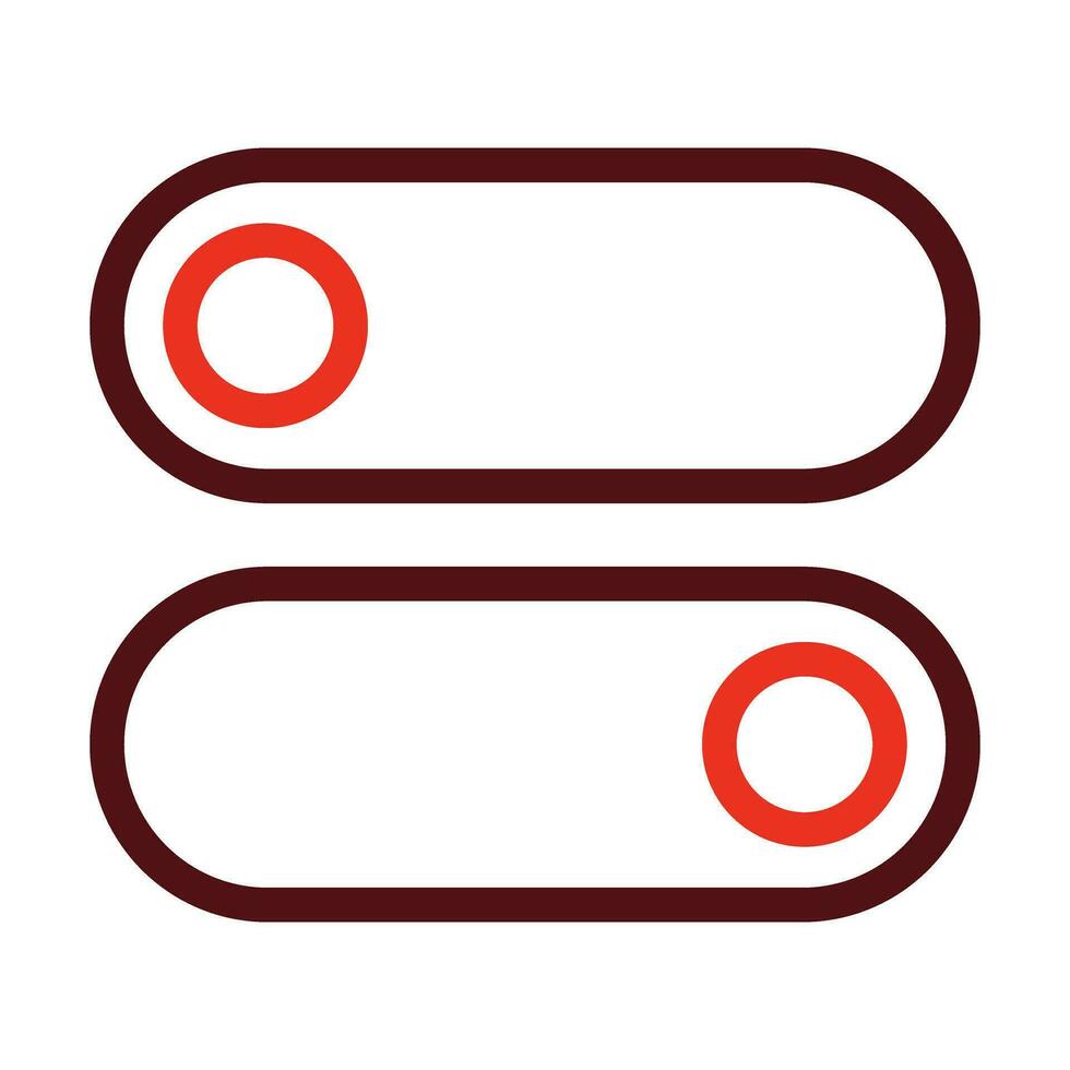 Switch Vector Thick Line Two Color Icons For Personal And Commercial Use.
