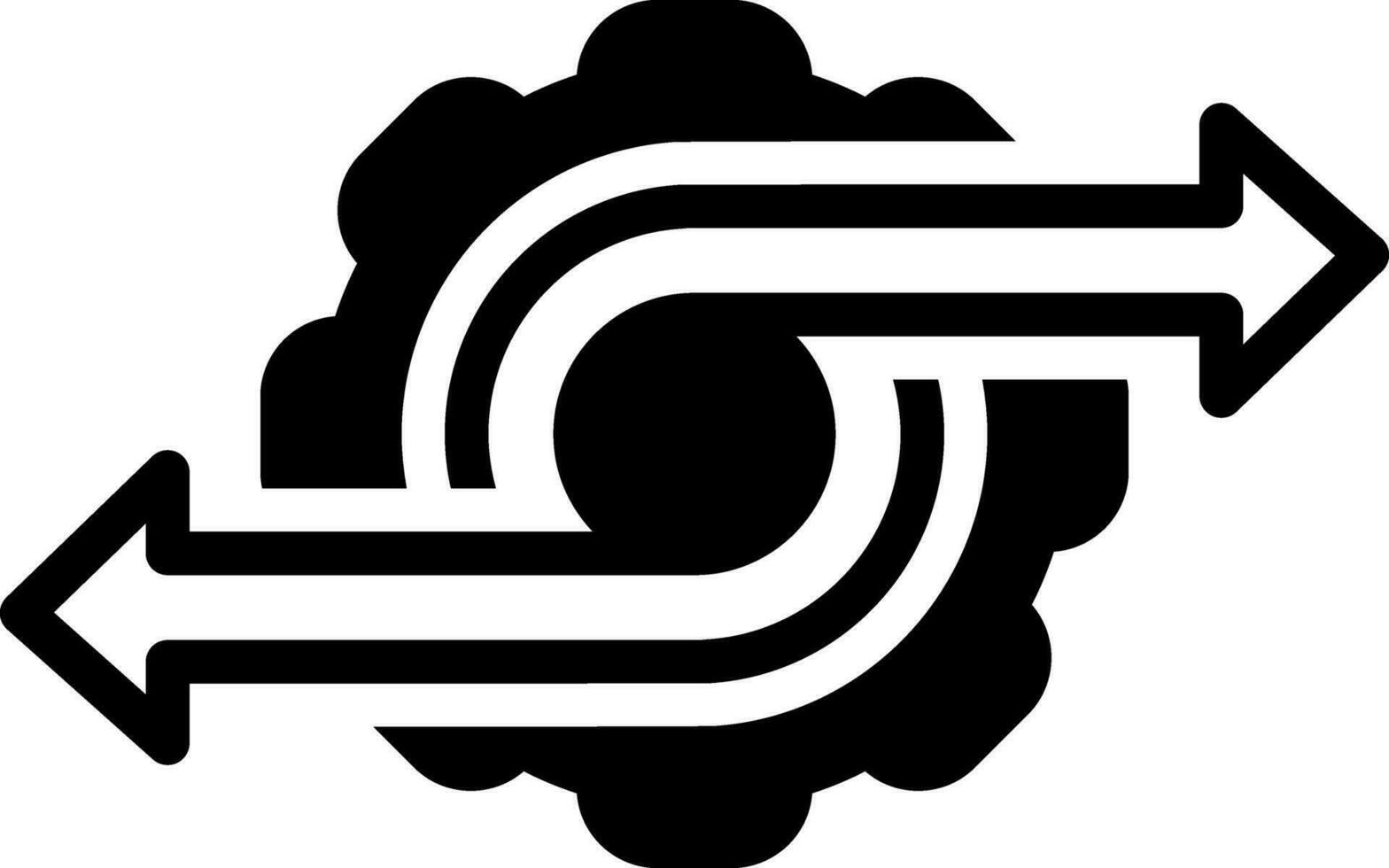 solid icon for proceed vector