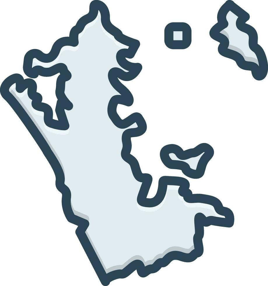 color icon for auckland vector