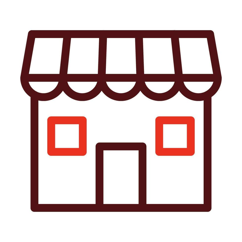 Shopping Vector Thick Line Two Color Icons For Personal And Commercial Use.