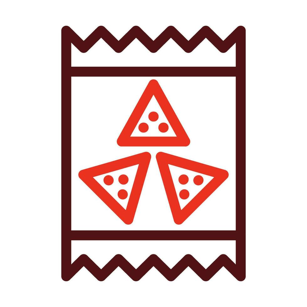 Packet Vector Thick Line Two Color Icons For Personal And Commercial Use.