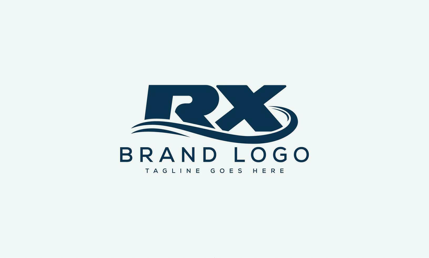 letter RX logo design vector template design for brand.