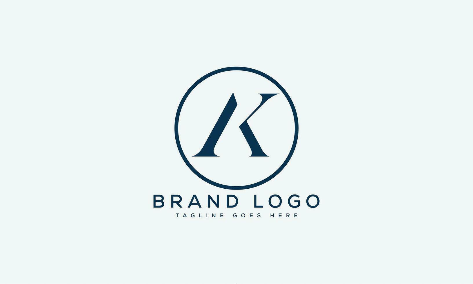 letter AK logo design vector template design for brand.