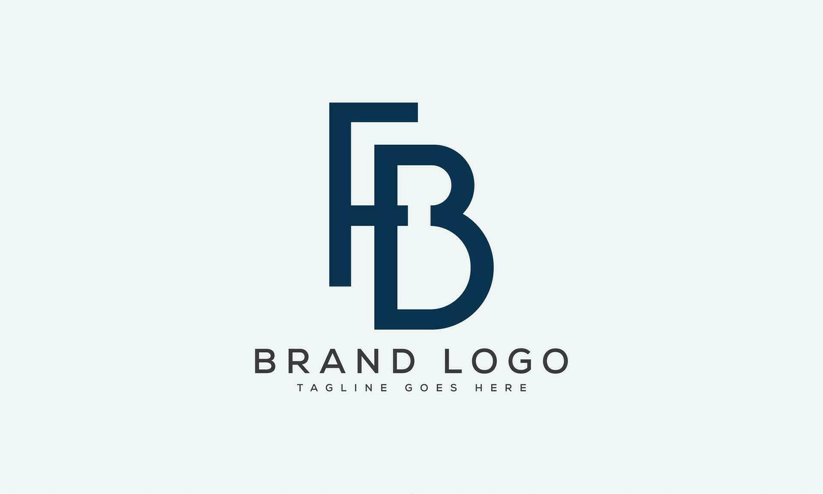 letter FB logo design vector template design for brand.
