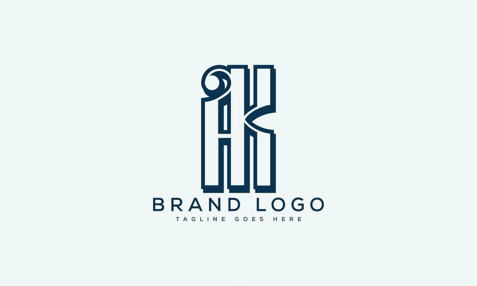 letter AK logo design vector template design for brand.