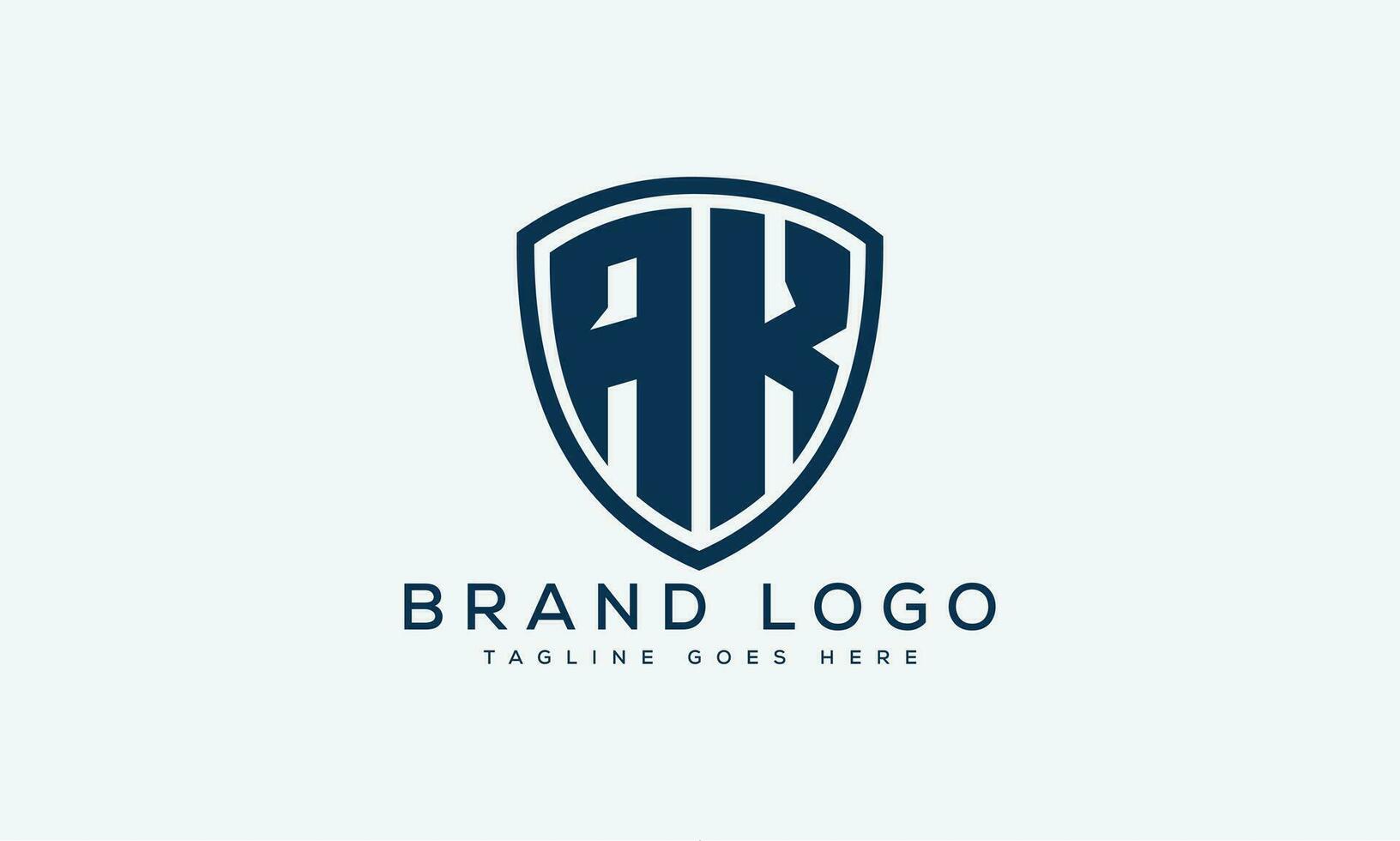 letter AK logo design vector template design for brand.