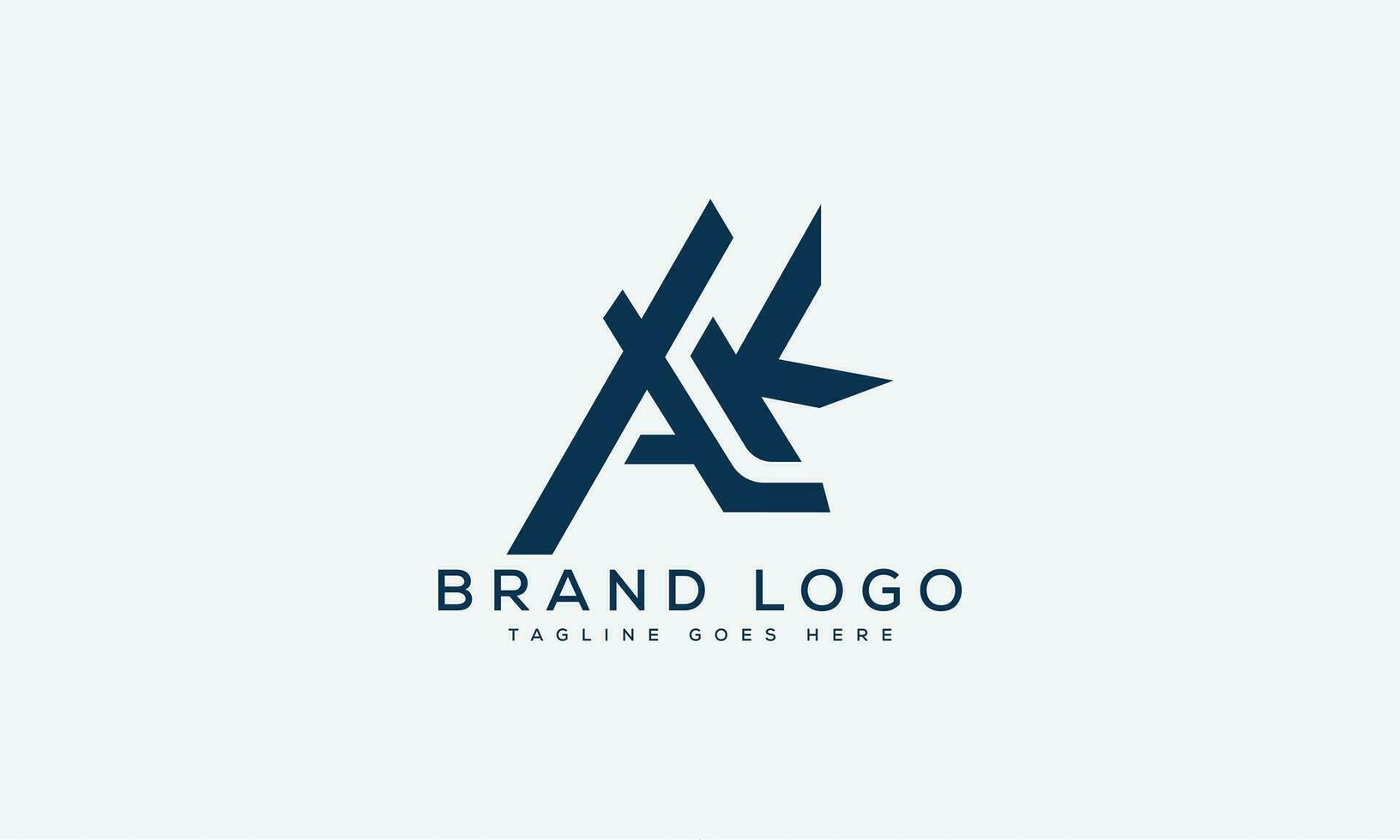 letter AK logo design vector template design for brand.