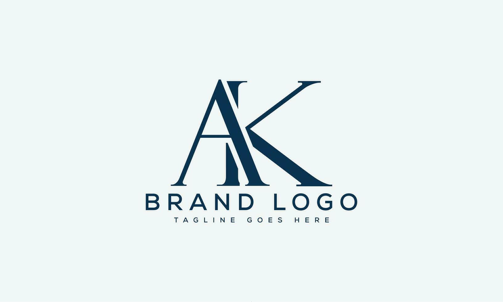 letter AK logo design vector template design for brand.
