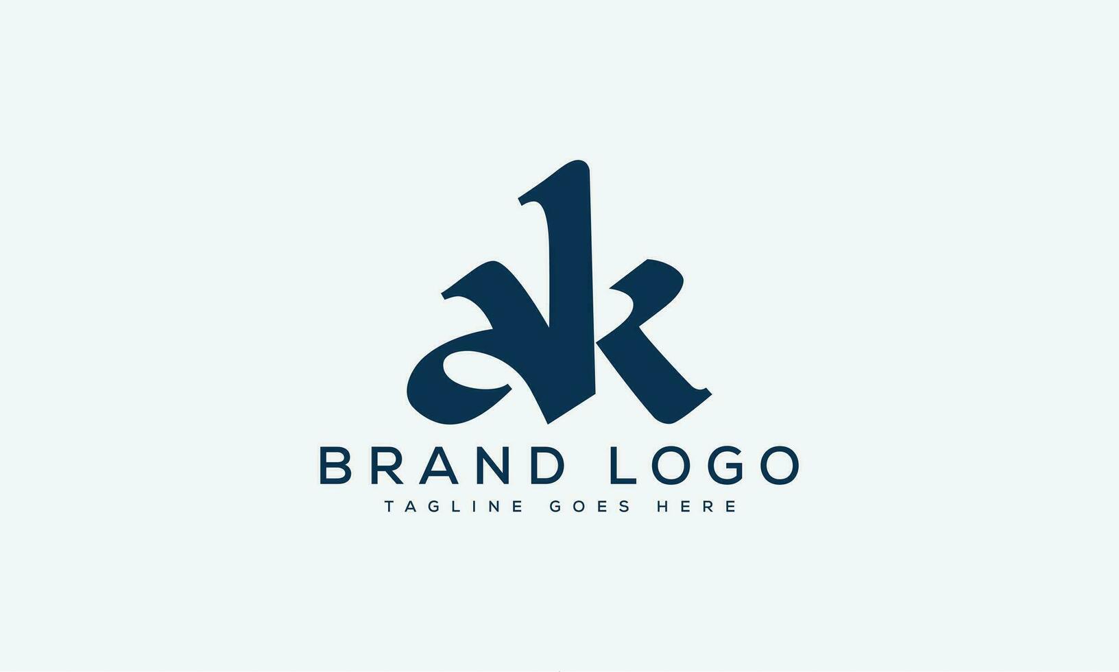 letter AK logo design vector template design for brand.
