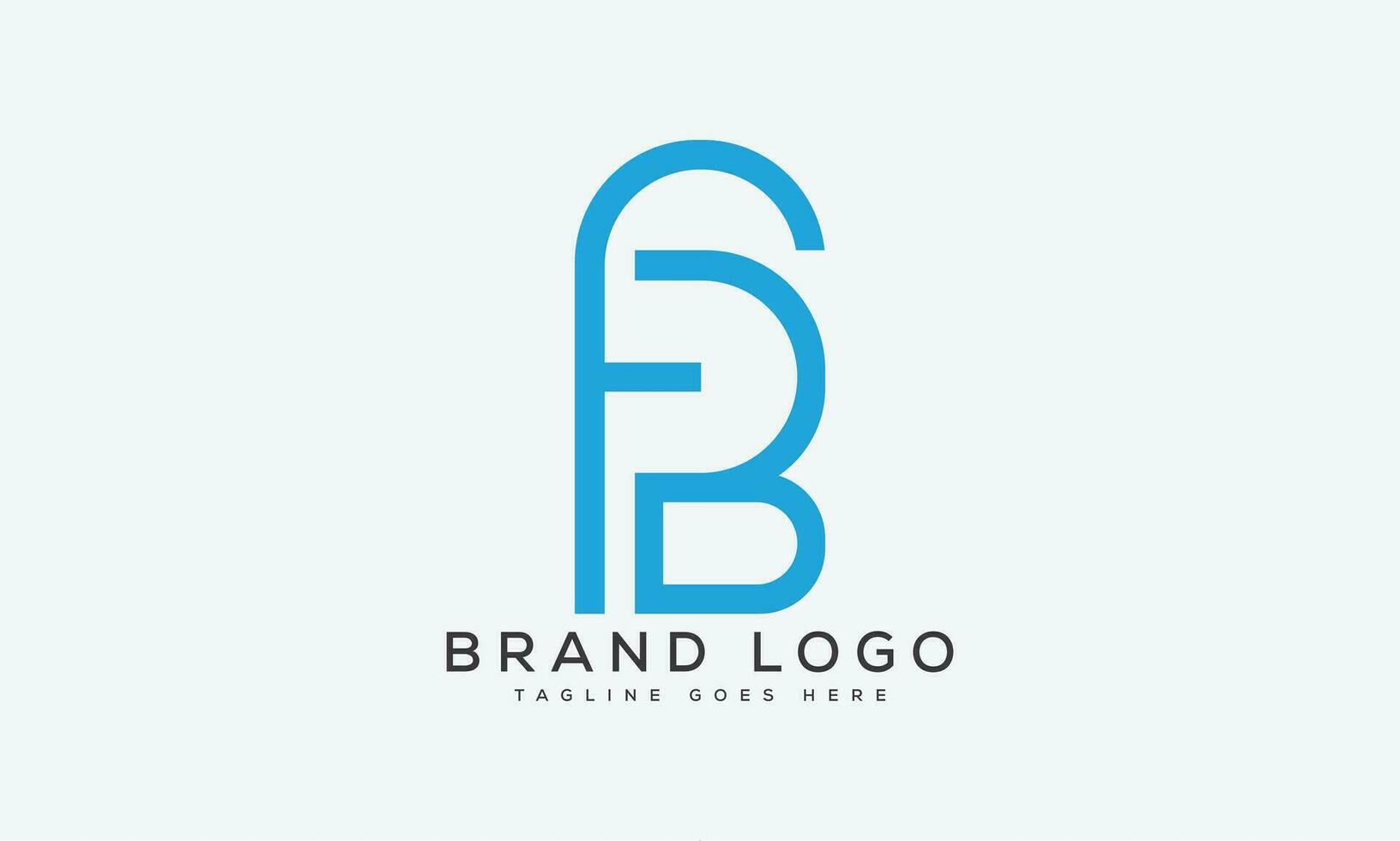 letter FB logo design vector template design for brand.