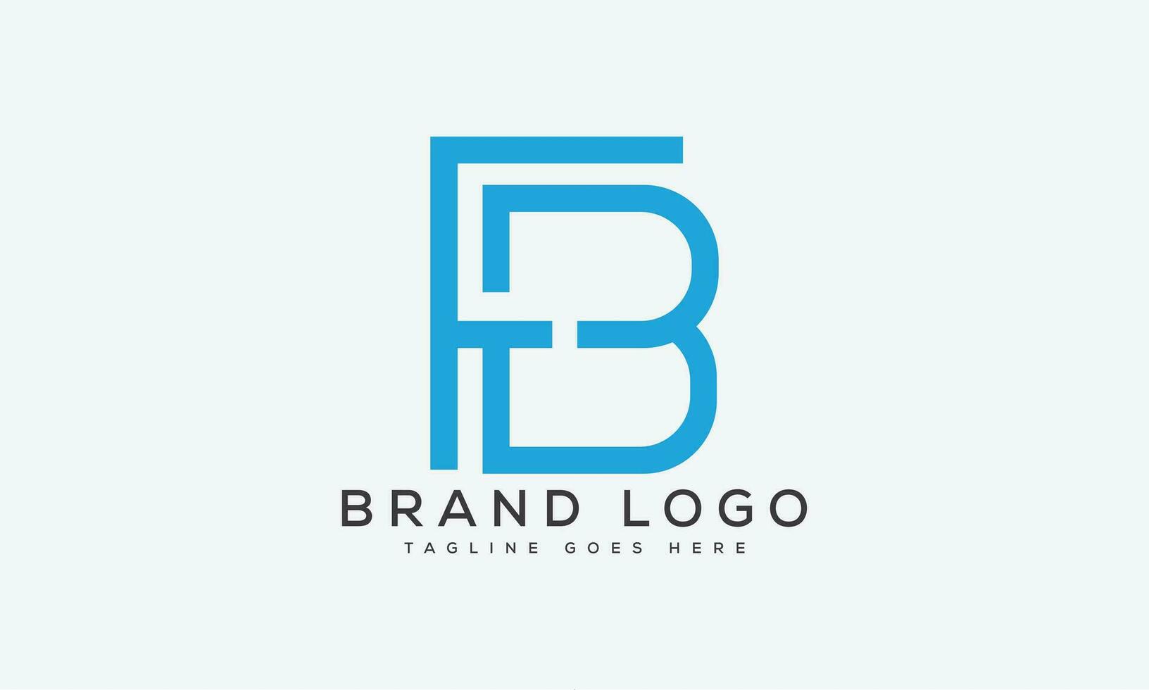 letter FB logo design vector template design for brand.