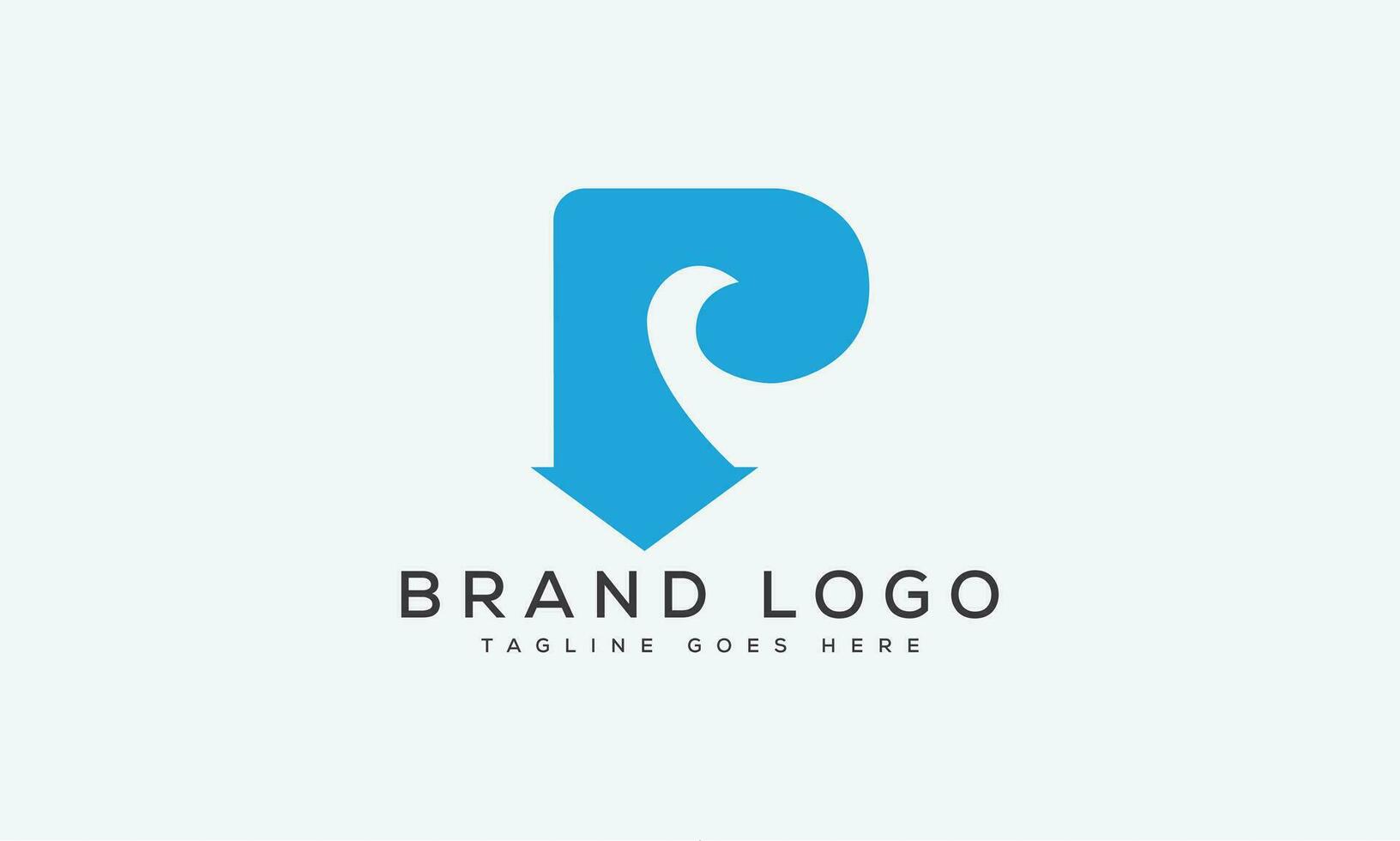 letter P logo design vector template design for brand.