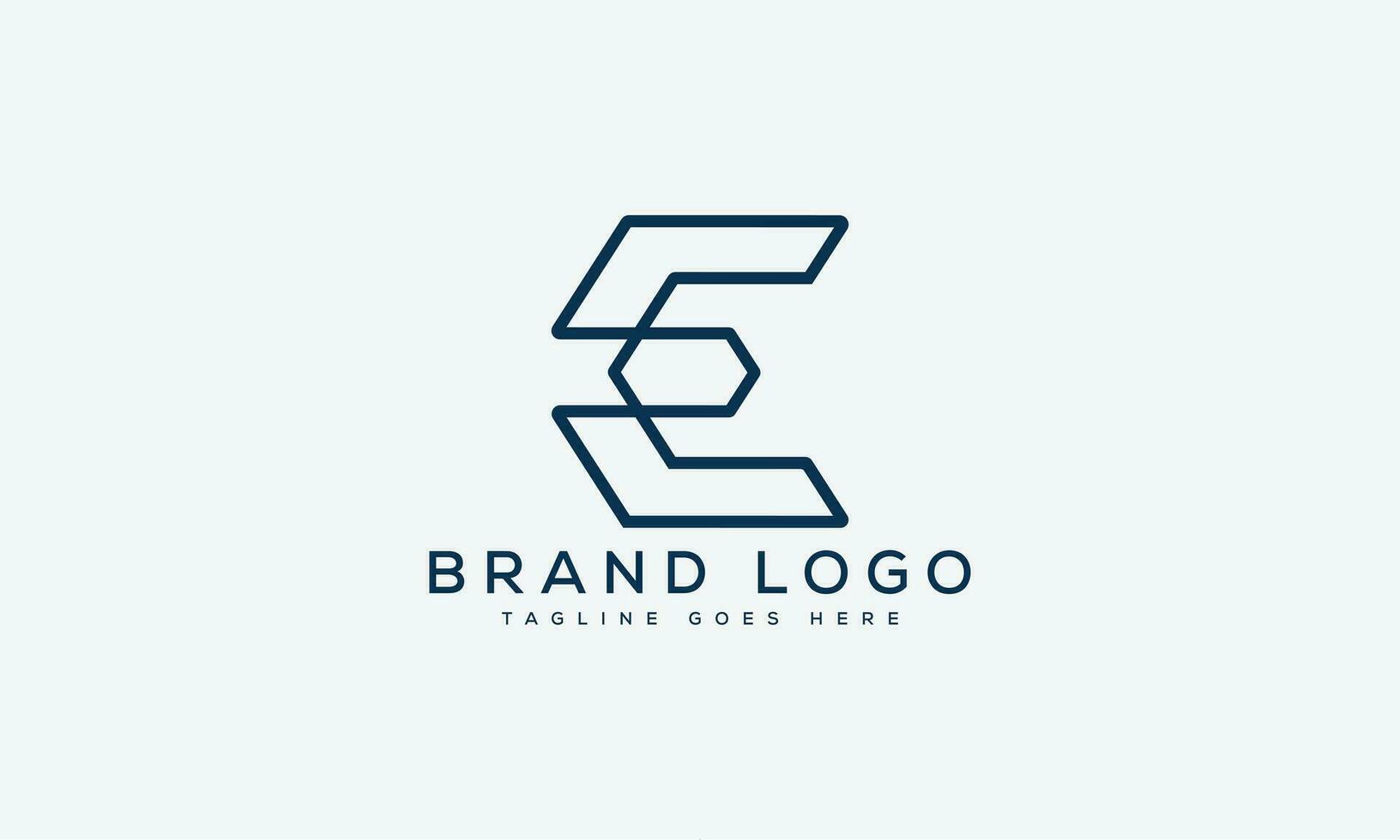letter E logo design vector template design for brand.