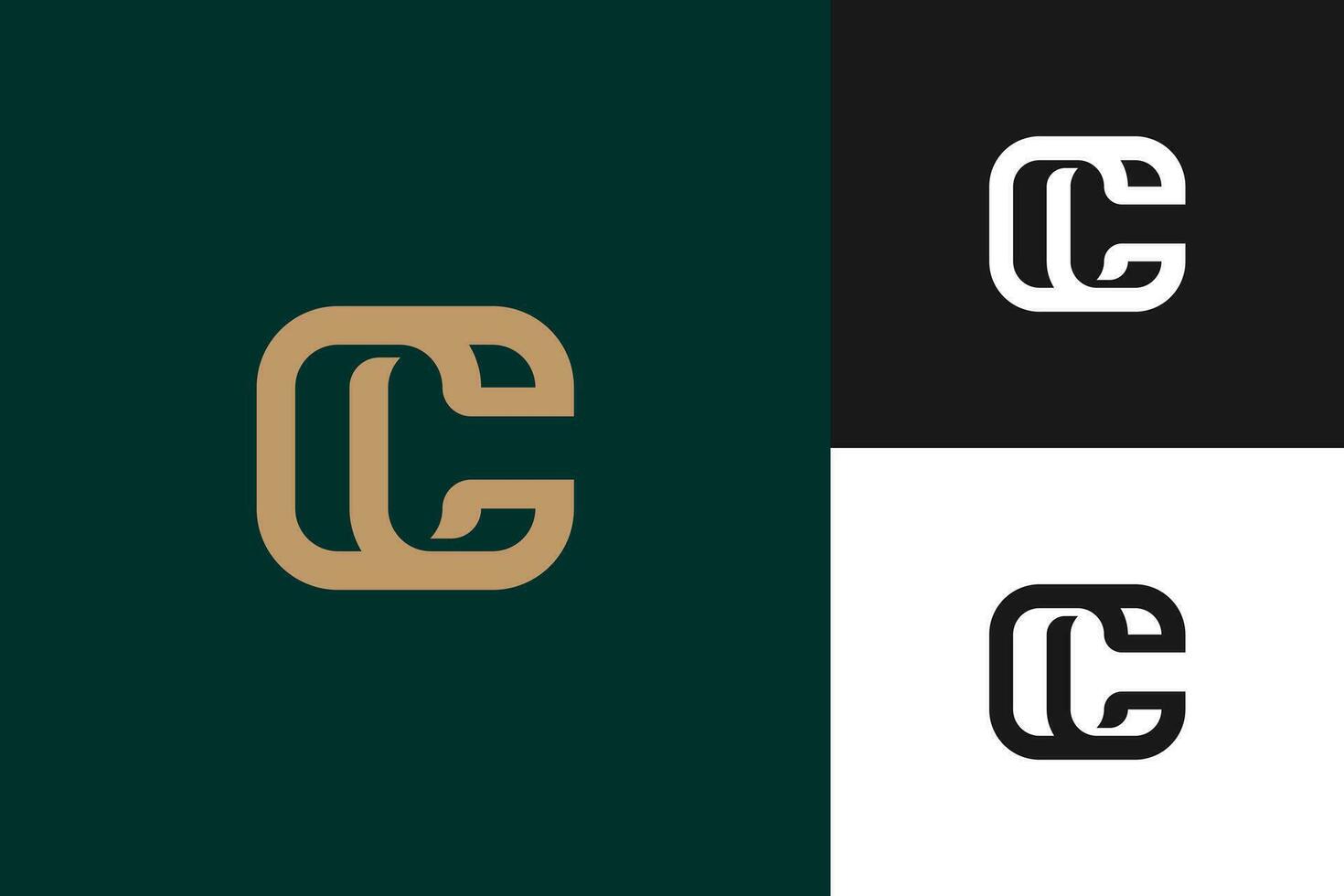 letter c monogram vector logo design