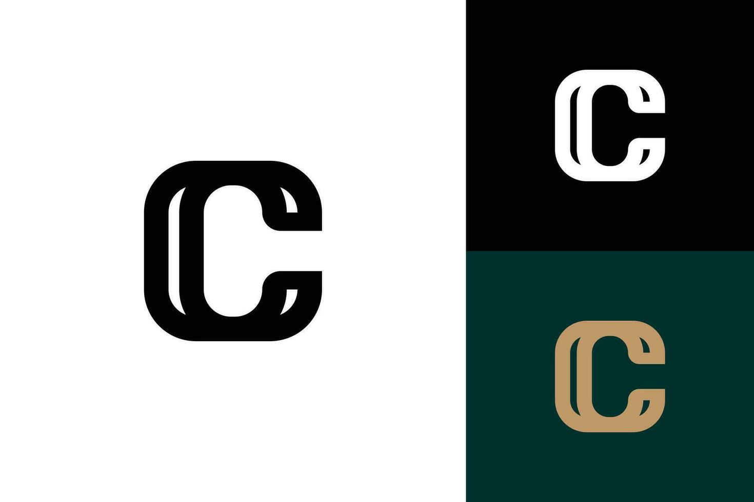 letter c monogram vector logo design