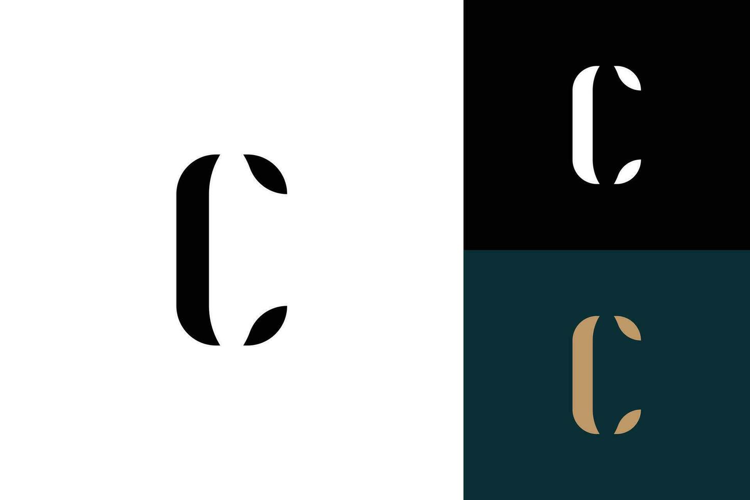 letter c monogram vector logo design