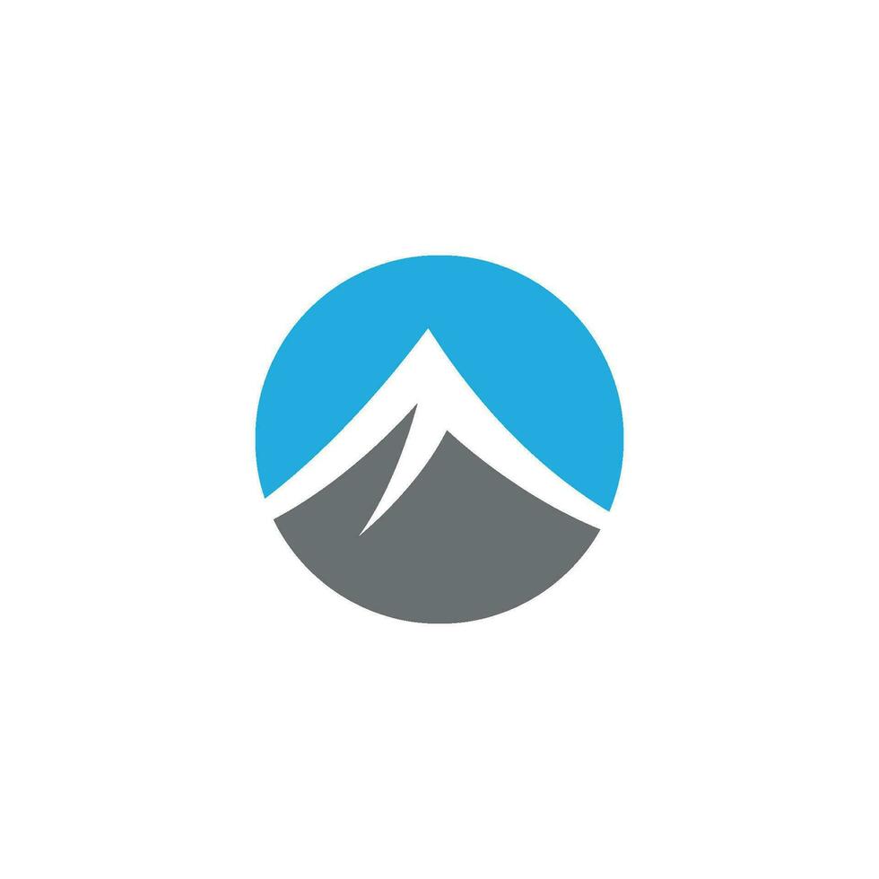 montaña logo icono vector
