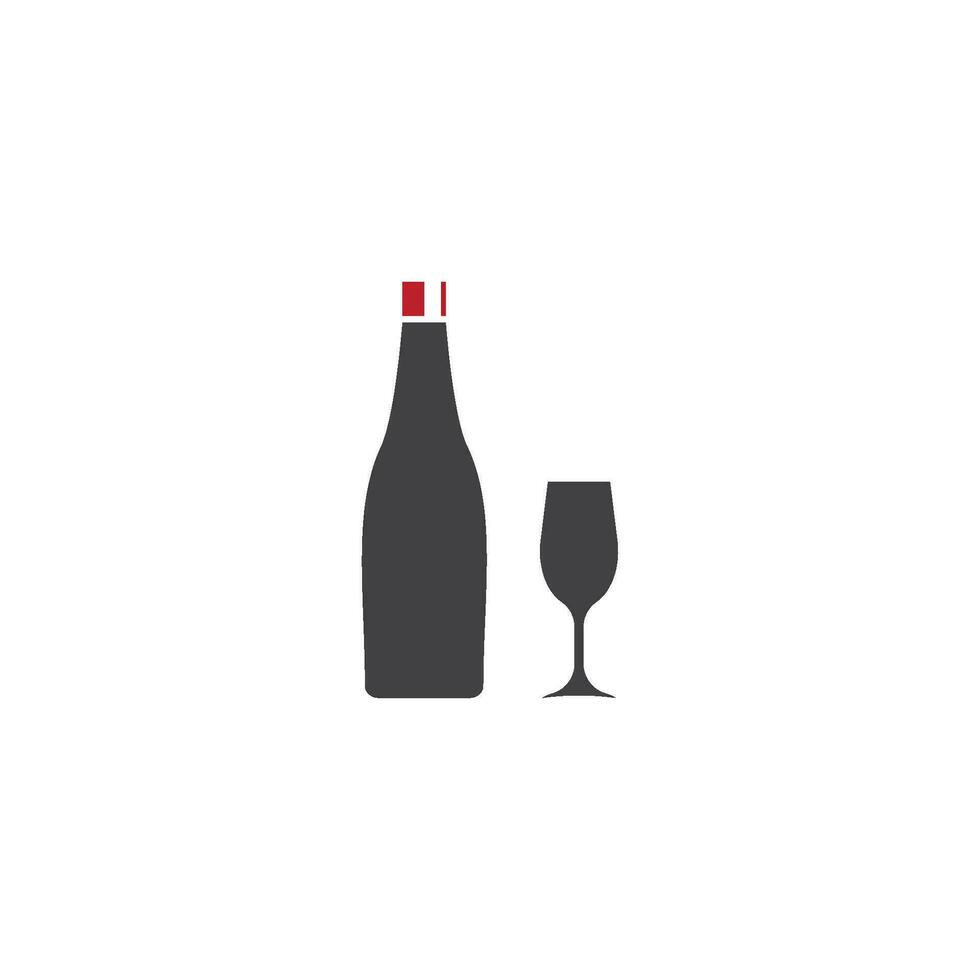 Wine logo icon vector