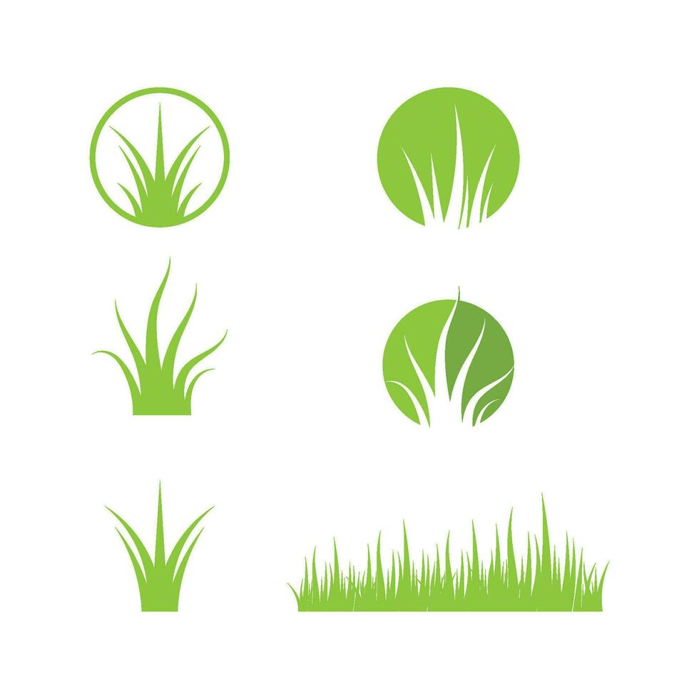 diseño de icono de hierba vector