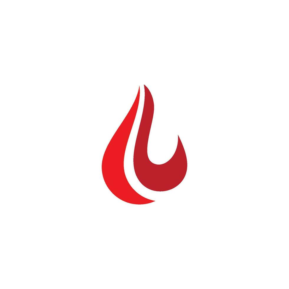 logo de llama de fuego vector