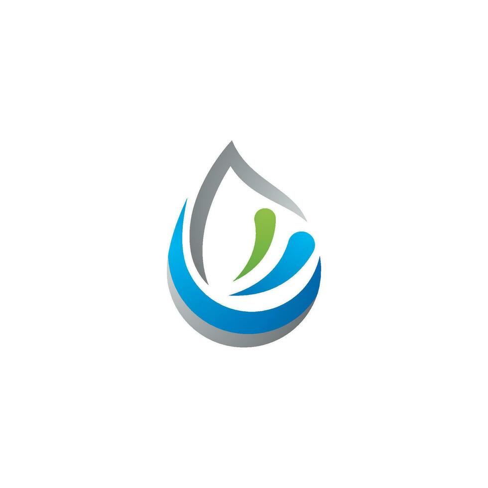 Water drop logo design vector