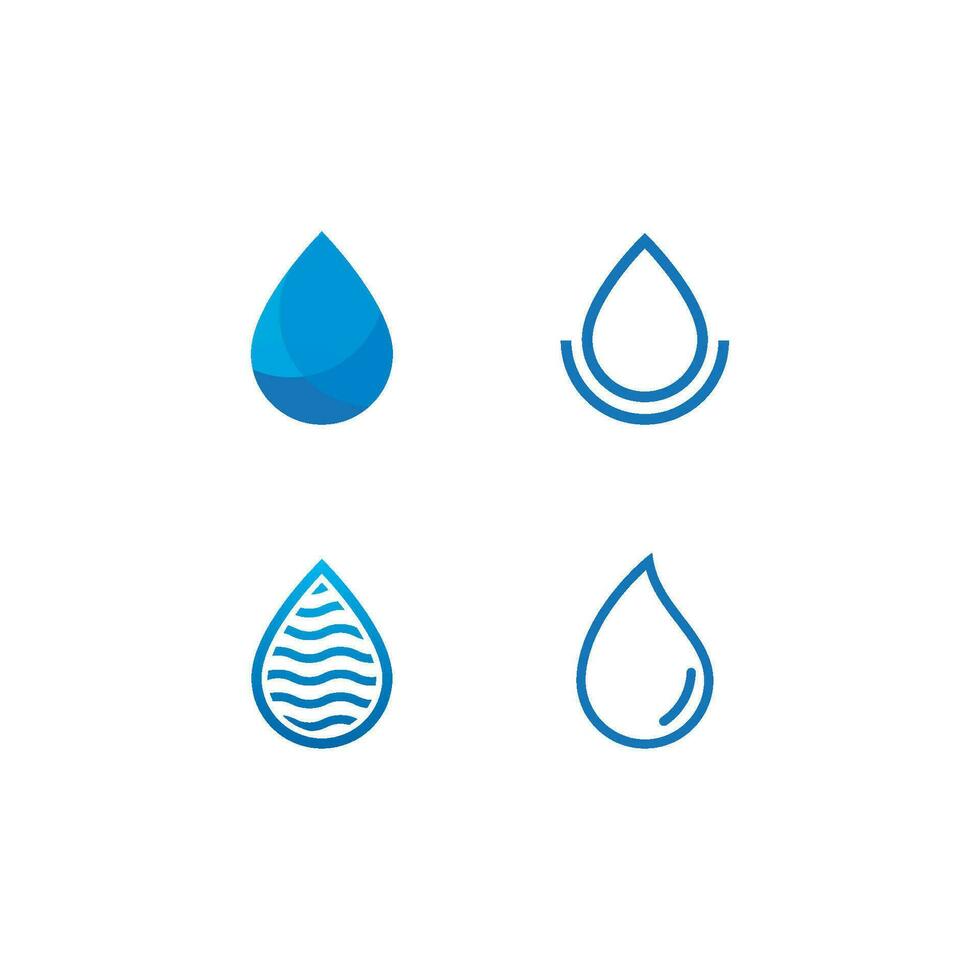 Water drop logo design vector