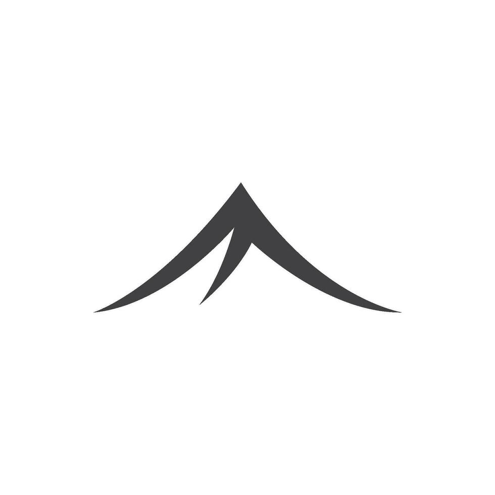 montaña logo icono vector