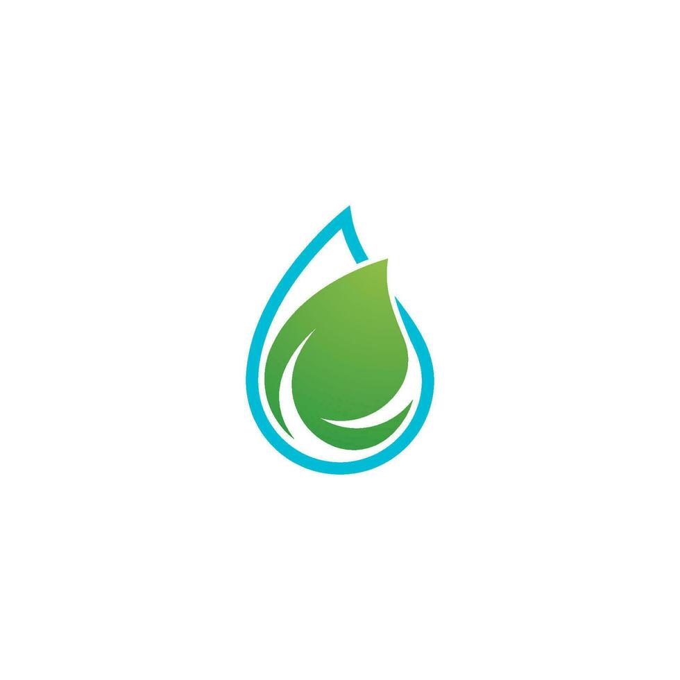 Water drop logo design vector
