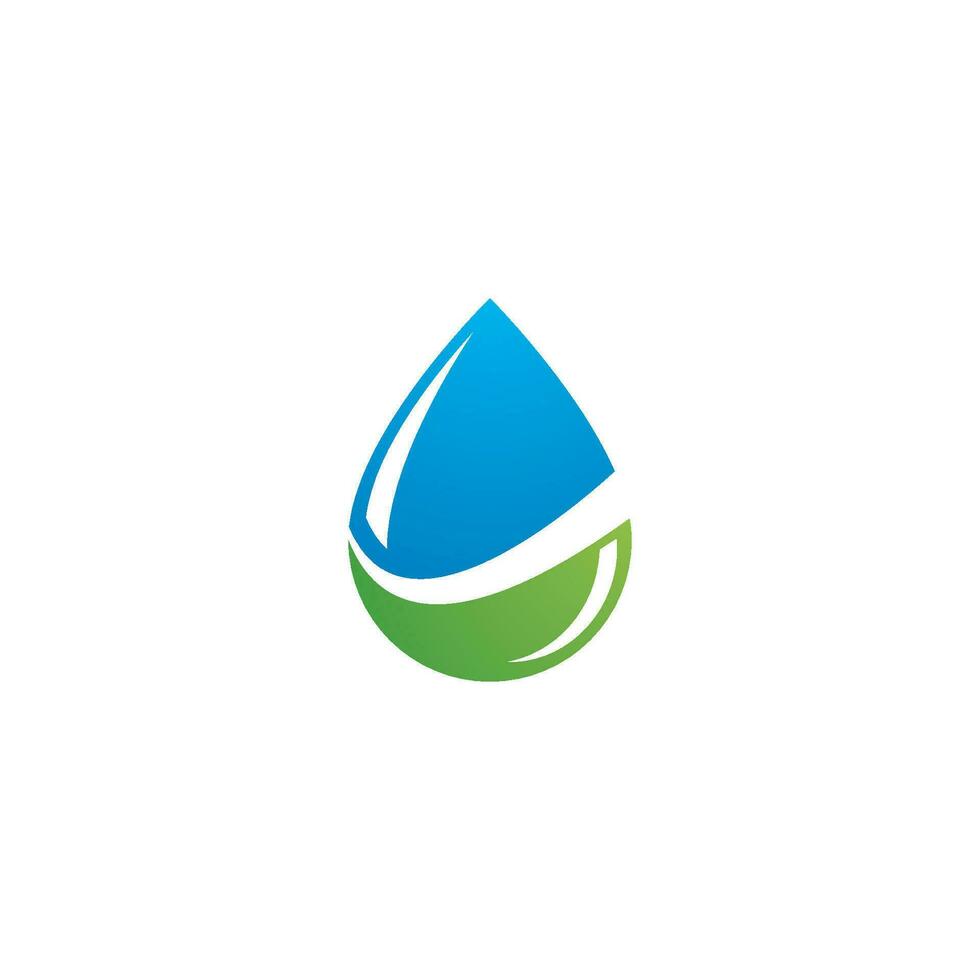 Water drop logo design vector