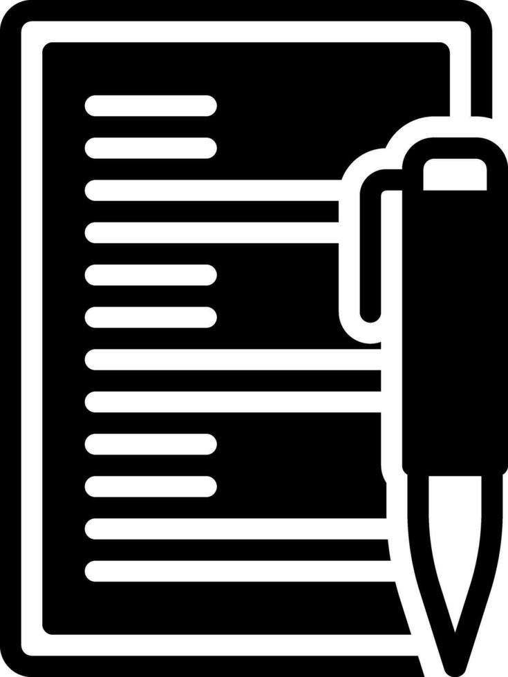 solid icon for briefing vector