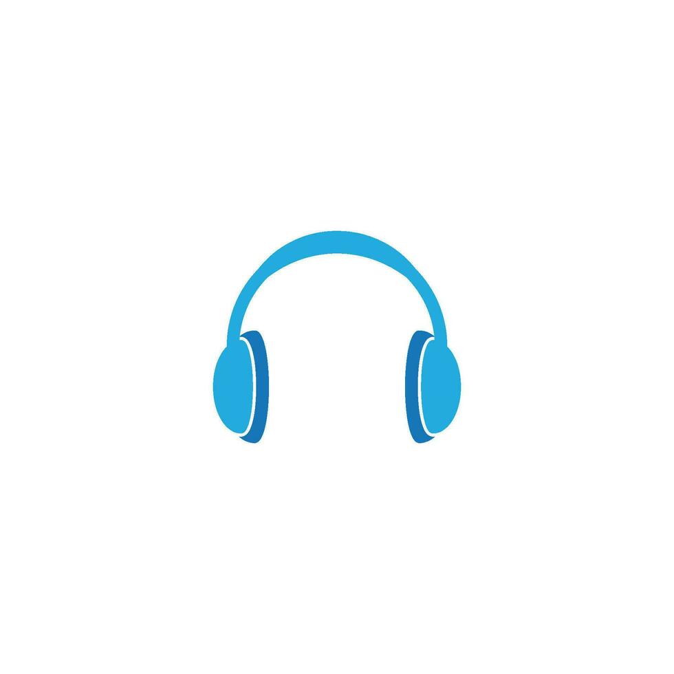 auriculares logo icono vector