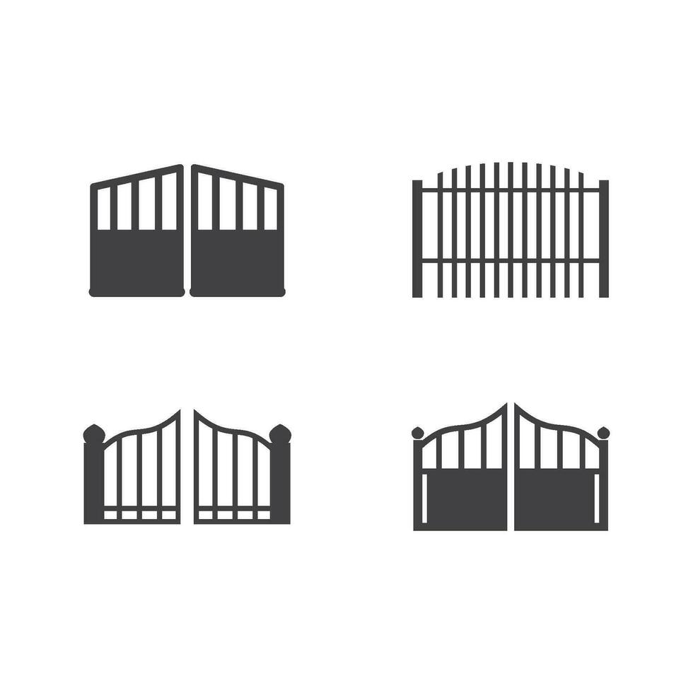 Gate icon vector