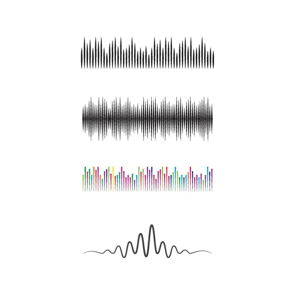 soundwave music icon vector