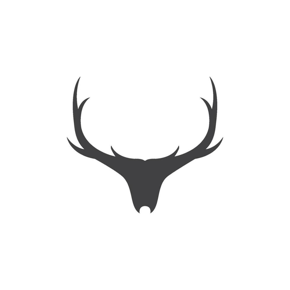 Deer antler logo vector