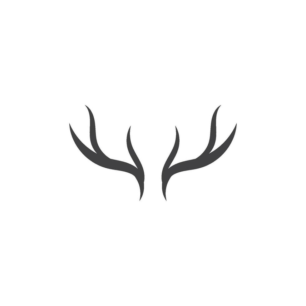 Deer antler logo vector