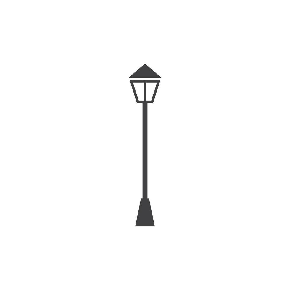 Garden lamp icon vector