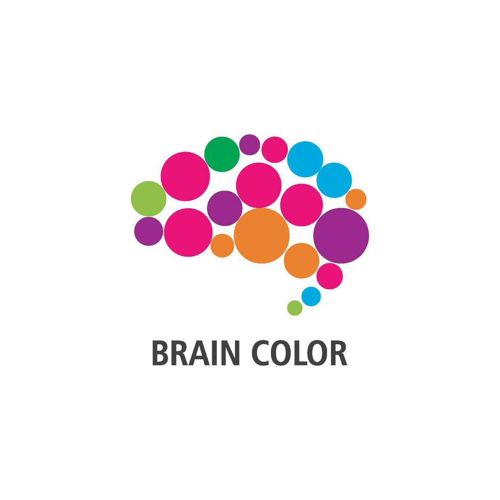 cerebro logo icono vector