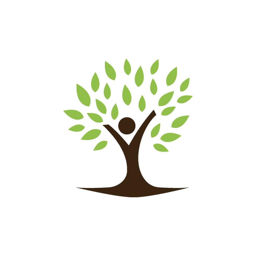 Tree logo icon vector