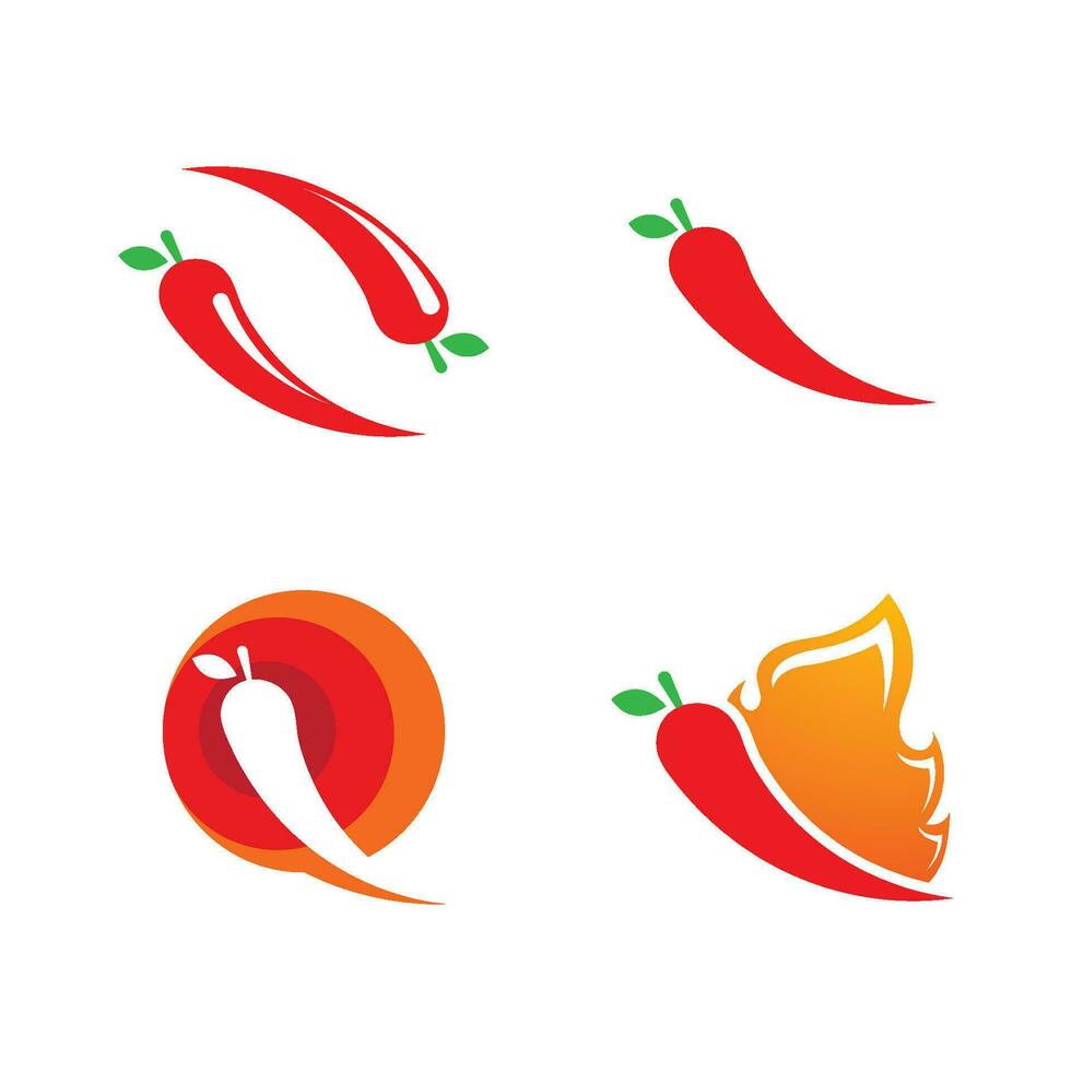 Chili illustration logo vector