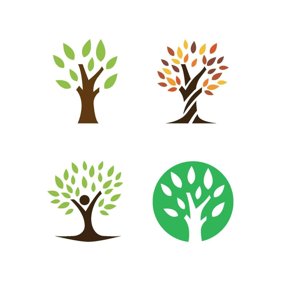 Tree logo icon vector