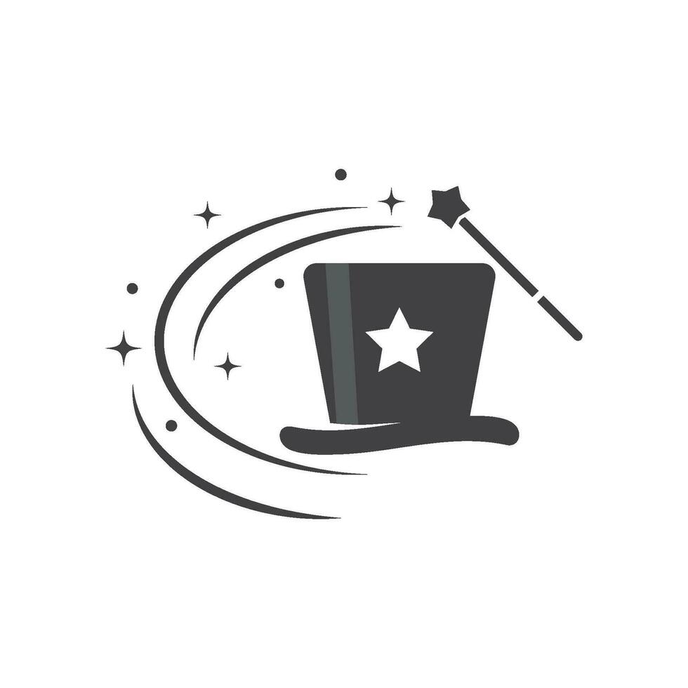 Wand Magic hat vector