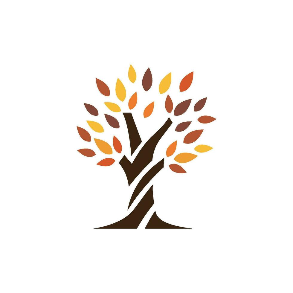 Tree logo icon vector