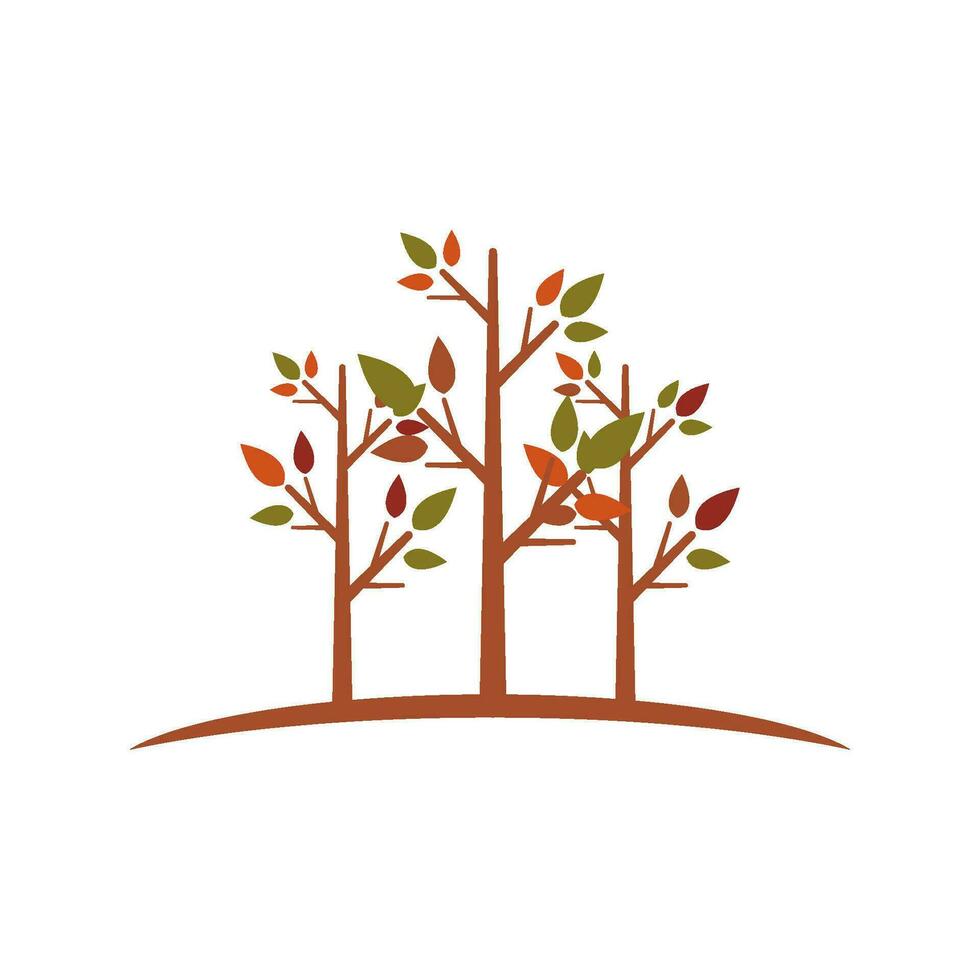 Tree logo icon vector