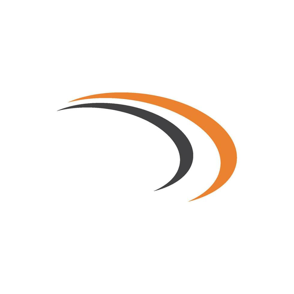Swoosh logo icon vector