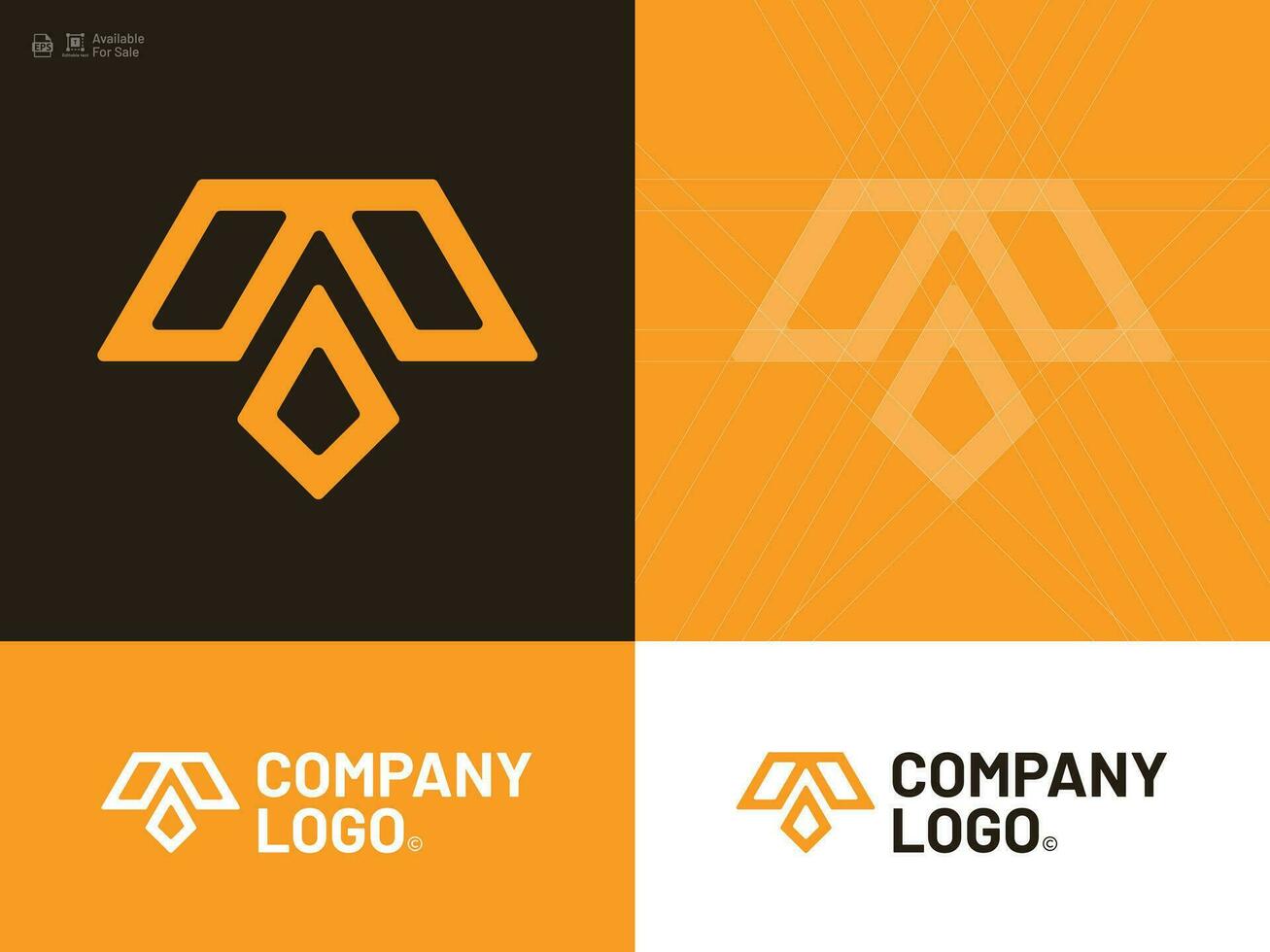 creativo logo diseño para todas tipo de empresa vector