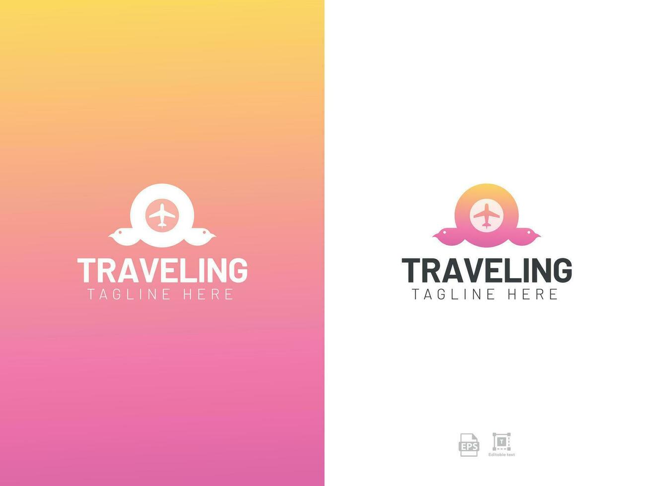 travelling logo design vector