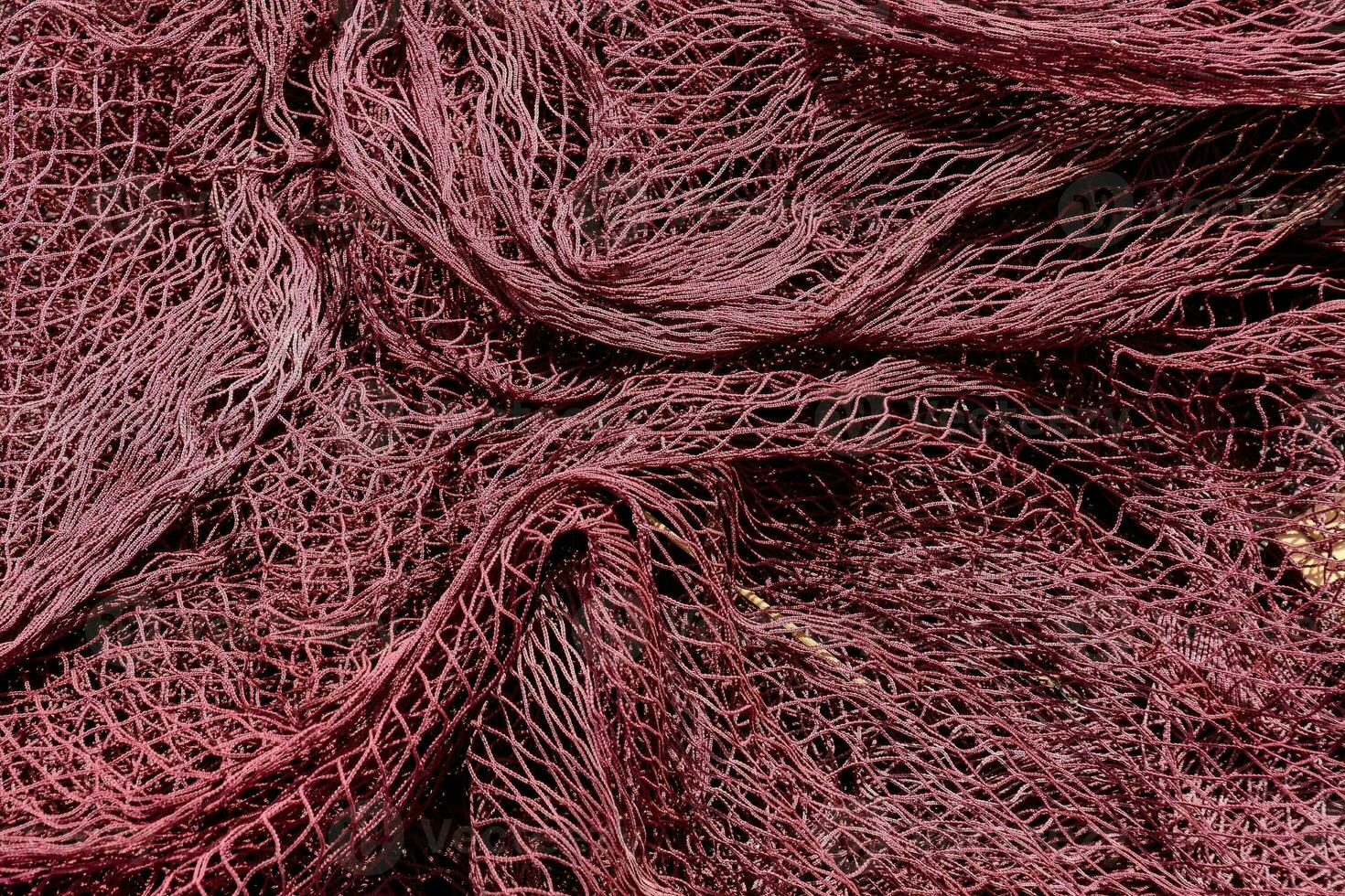 a close up of a red net photo