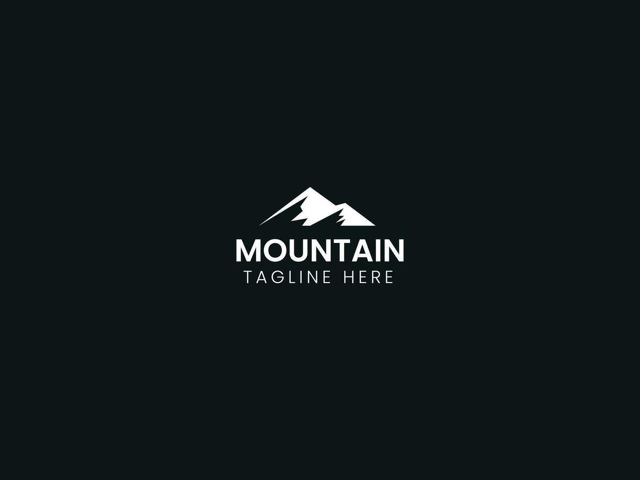 diseño de logotipo de montaña vector